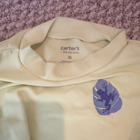 Cat & Jack and Carters Kids Swim Rashguards - Orange, Navy, Lime - Picture 2 of 5